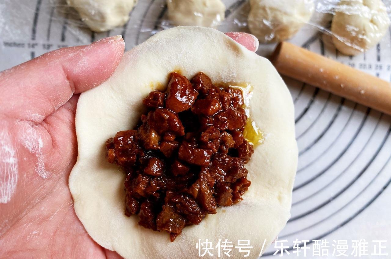 包子|好吃不过酱肉包，学会了这个做法不用去外面买了，又白又胖的