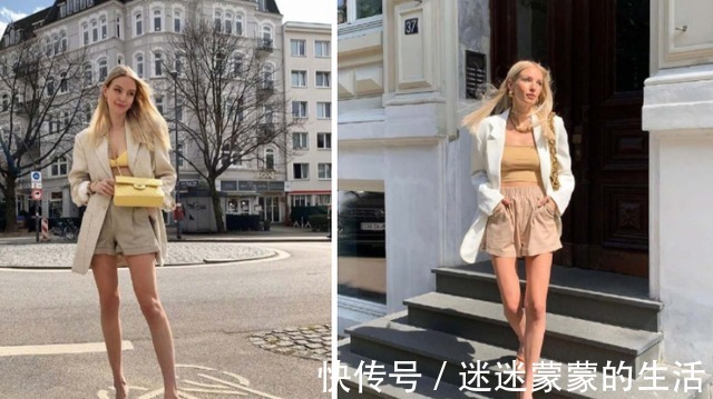 穿搭 这个小个子德国时尚博主，配色能力真绝，优雅显高让人过目不忘！
