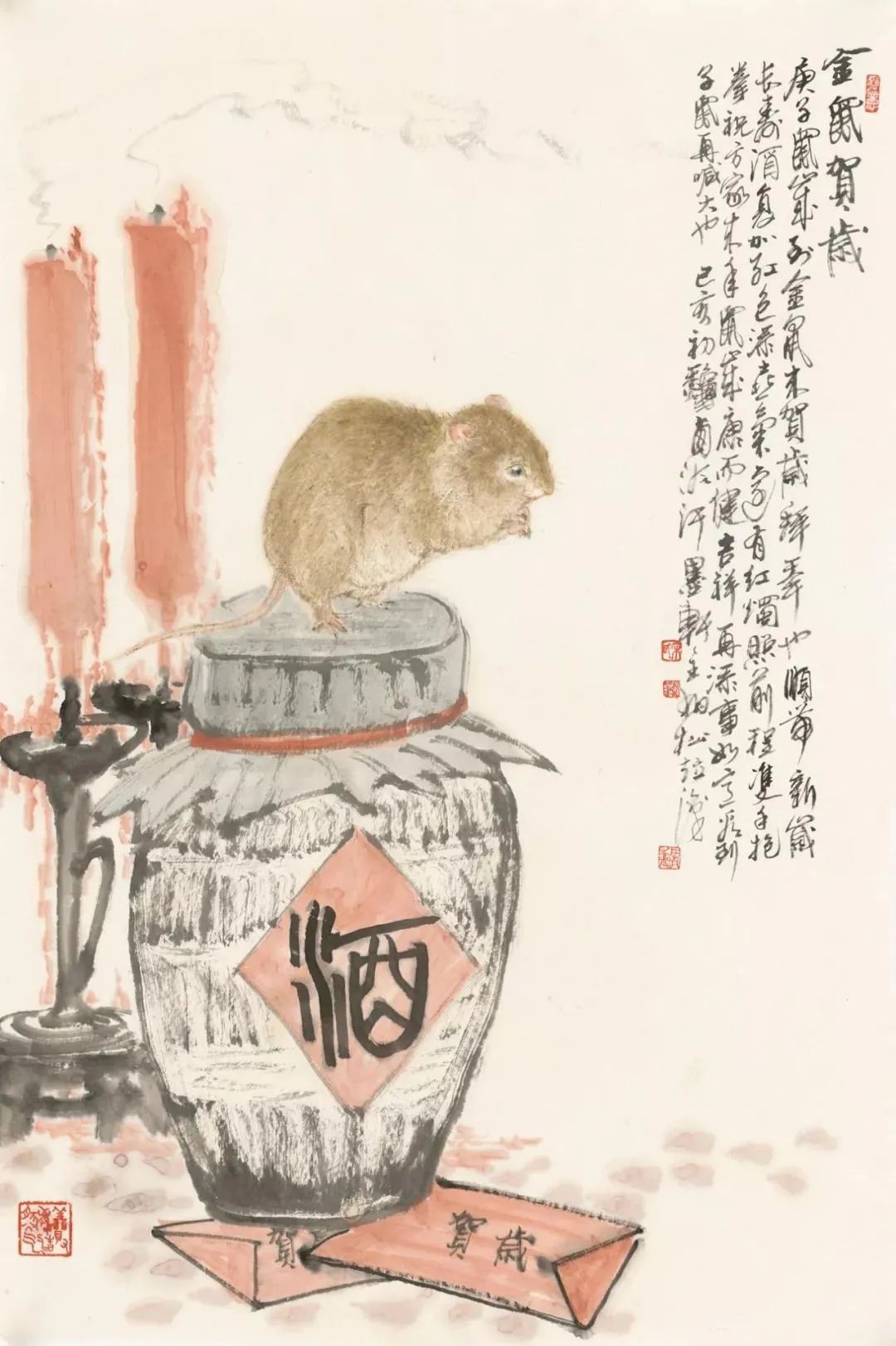 弃武从文!笔歌墨舞·喜庆元宵——壬寅2022年宋柏松国画作品鉴赏