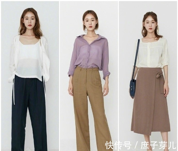 穿搭 夏季气质感穿搭指南！姜黄色T恤配白色高腰裙明媚减龄，淑女知性