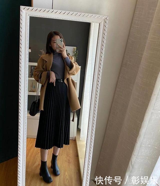 小个子女生,冬季穿大衣多选这“2个”长度,好看又显高