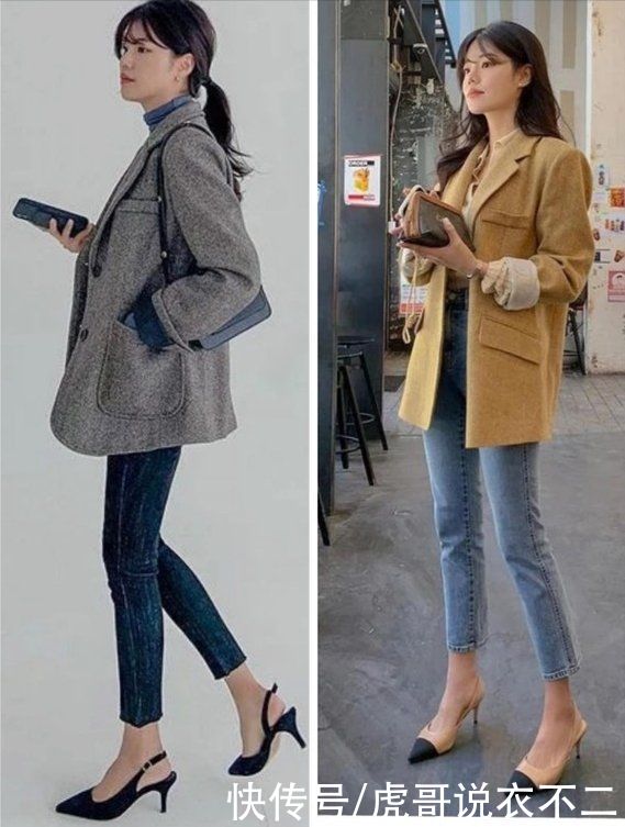看似低调普通的小脚裤，搭对了原来这么时髦洋气，一裤多穿好实用