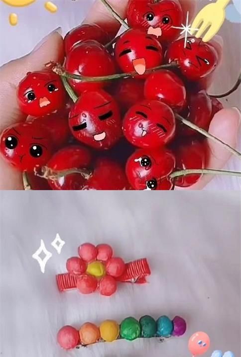 发箍|芒果做的发夹,火龙果做的发夹,看到榴莲发箍免费送吗