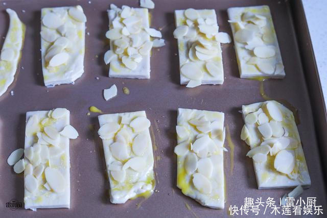 杏仁片|不用揉面不用开酥，教你做层层分明，酥脆掉渣的杏仁酥，零失败