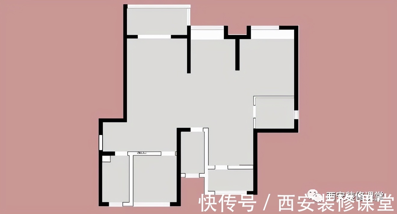 婚房|130㎡四室改三室,婚房才能肆意装修