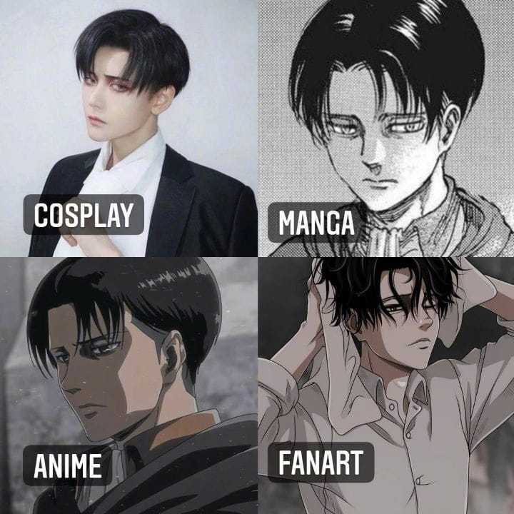 画风|用4种画风打开进击的巨人,cos版兵长神还原,原画艾伦颓废感十足