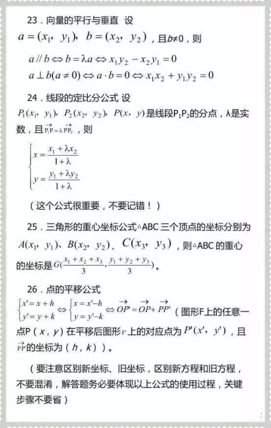 冲刺|2021高考数学冲刺：高中数学99个高频考点及公式