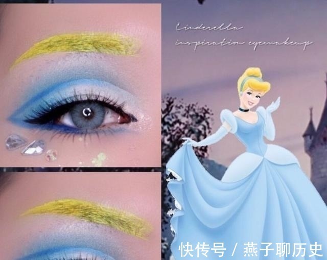 Cospl真人Cosplay,用眼妆COS迪士尼公主!这不同风格的眼睛让人着迷