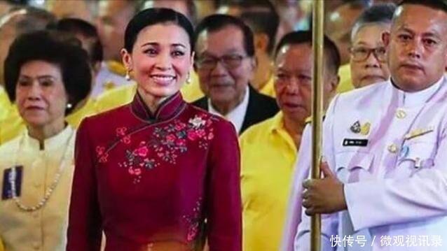 42岁苏提达才是泰王心尖的人!红色旗袍演绎中国风,凤仪万方太美