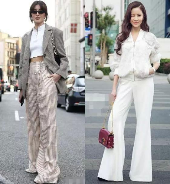 高跟鞋搭配阔腿裤,优雅时尚显高显腿长