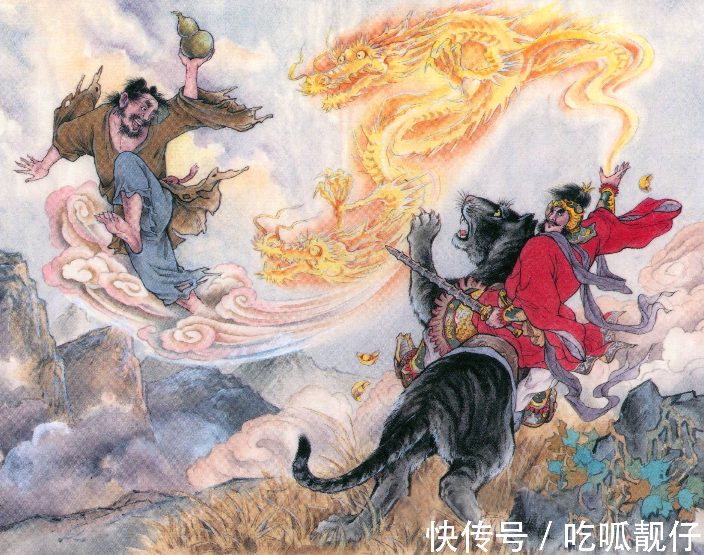 玄坛黑虎&神话传说中“最强悍的六只虎”:赵公明的“玄坛黑虎”无缘前三