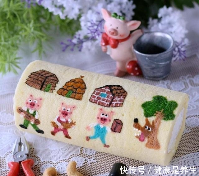 不忍下口的彩绘蛋糕卷,治愈你的小情绪!