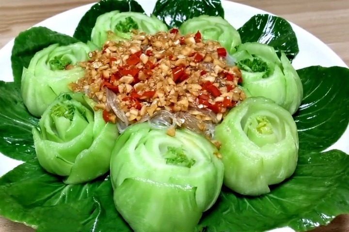 油菜不要老是拿来熬汤,教你做凉拌油菜,好吃下饭,不油腻