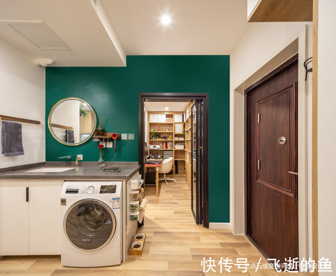 洞洞板|55平米一居巧变小两居