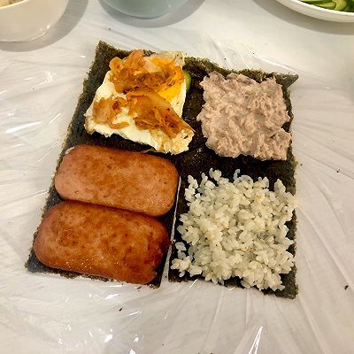 午餐肉|韩式方形紫菜包饭