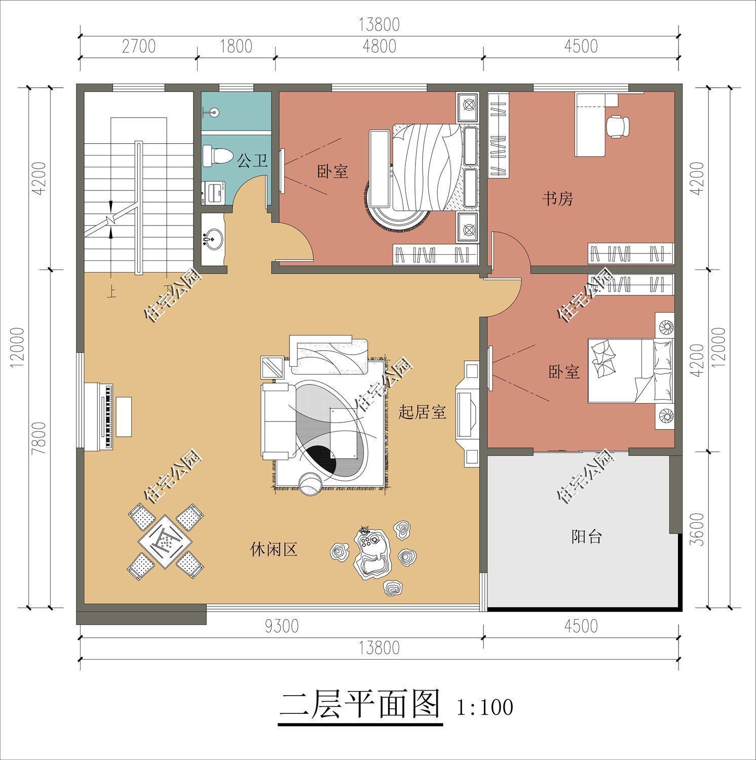 平面|分享10套带落地窗的别墅图,农村房子这么建,谁还稀罕去城里?