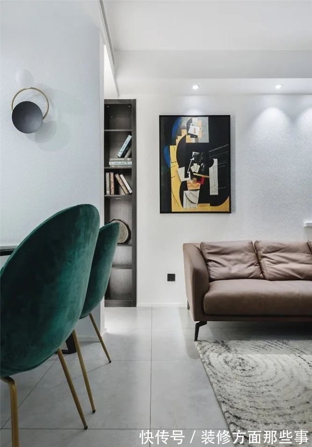 电视背景墙|80㎡现代北欧风,简约时尚诠释高级质感!