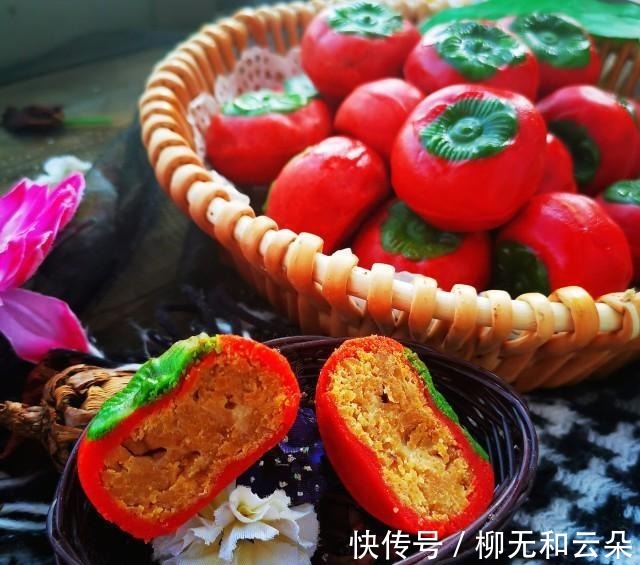 菠菜粉|柿子月饼,好吃好看寓意好!