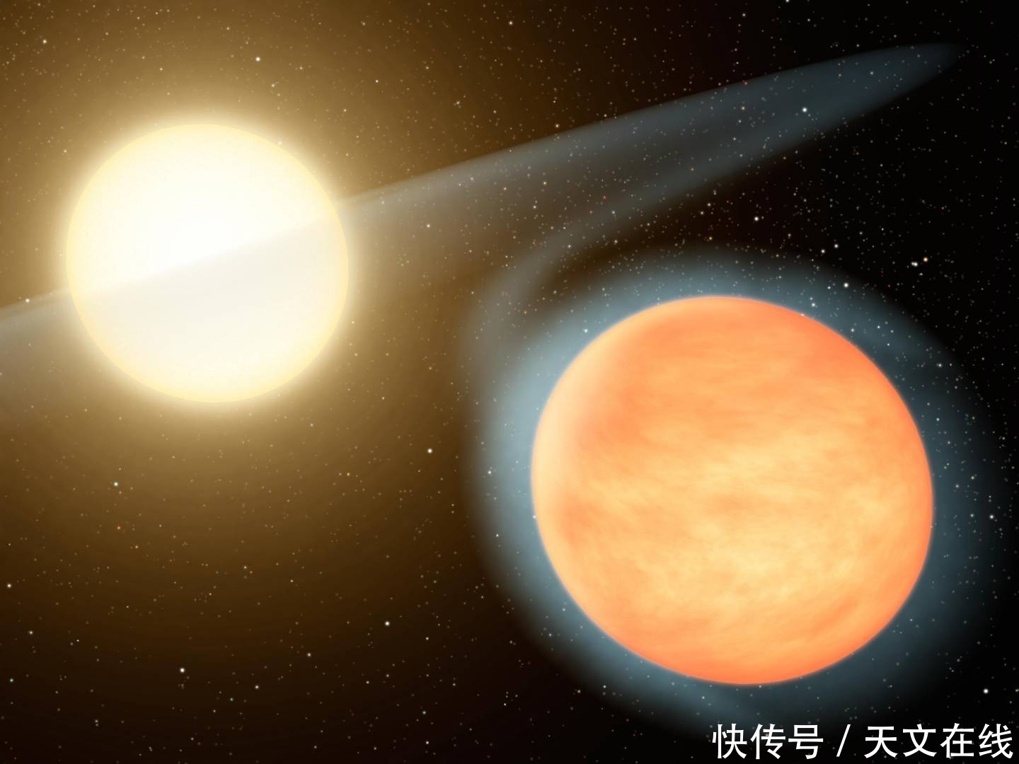 恒星 残酷的宇宙， 这颗恒星正在吞噬它周围的天体，看着就让人揪心