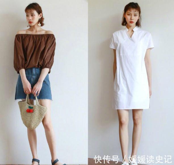 深色 夏末初秋穿宽松点才好看,分享一组日系穿搭,清爽高级还不显胖