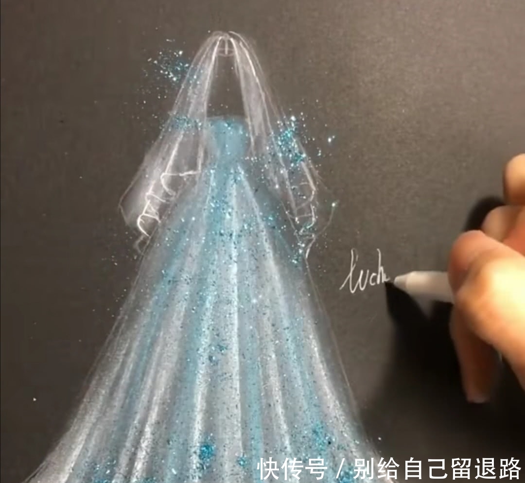 美术生教你简单画“婚纱”,眼睛都学会了,手还不赶紧跟上!