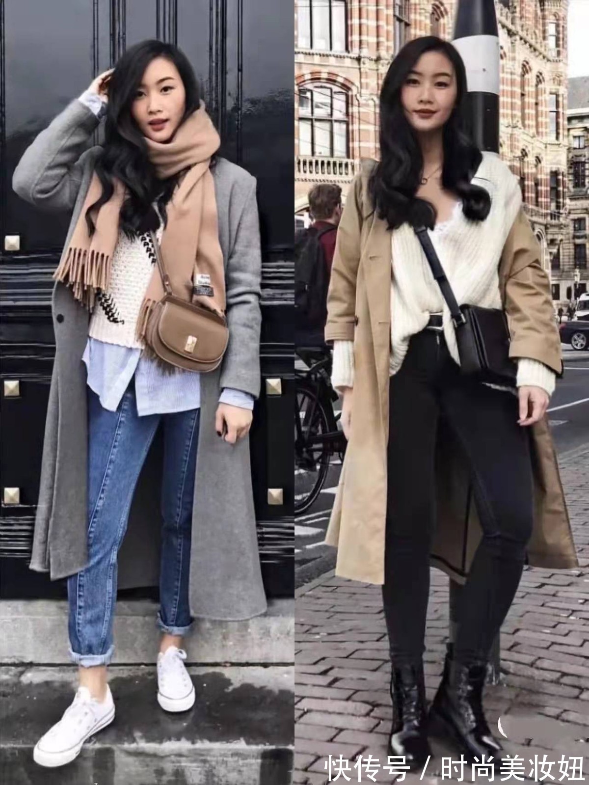 时尚博主 谁说小个子不能穿“长大衣”,看这位时尚博主的搭配,显高又高级