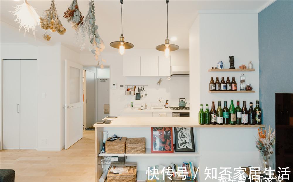 小家|日本80后上班族独居小家:40㎡面积两室改一室,全开放式设计太赞