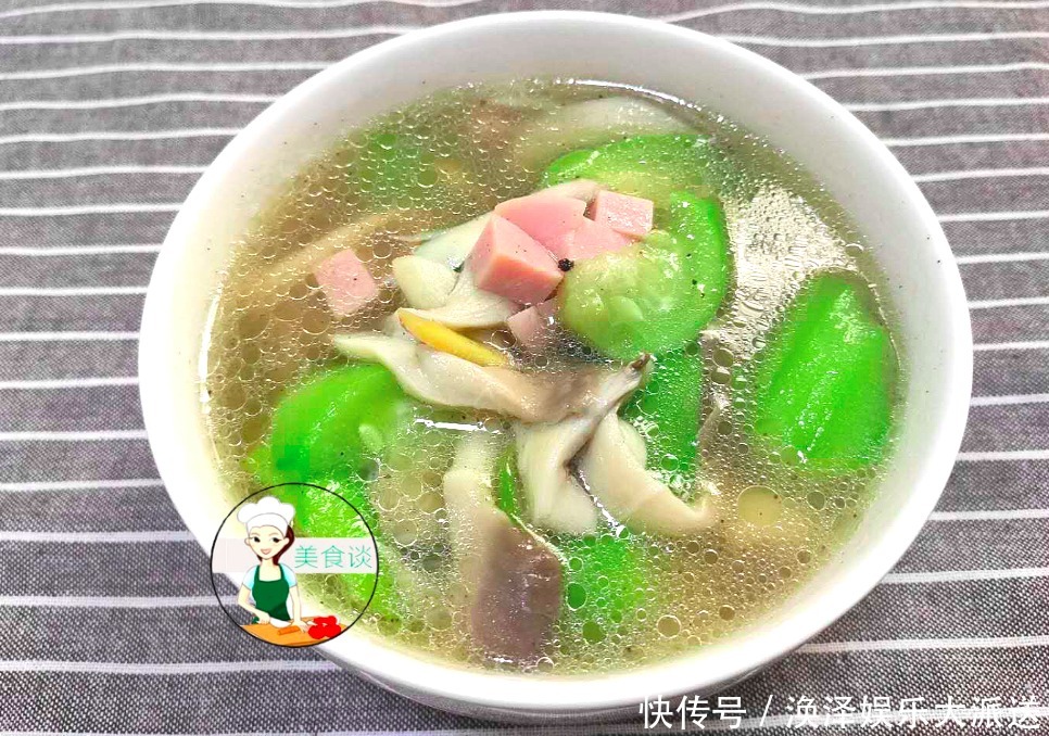 平菇|两样素菜一起煮,不放肉也很鲜,清甜爽口,夏天吃清热消暑还美白