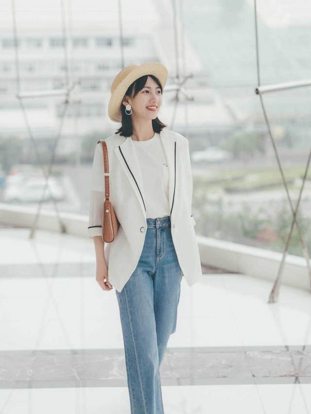 西服|穿搭不用高级标配,只要会搭配T恤和长裤一样好看,还很显气质