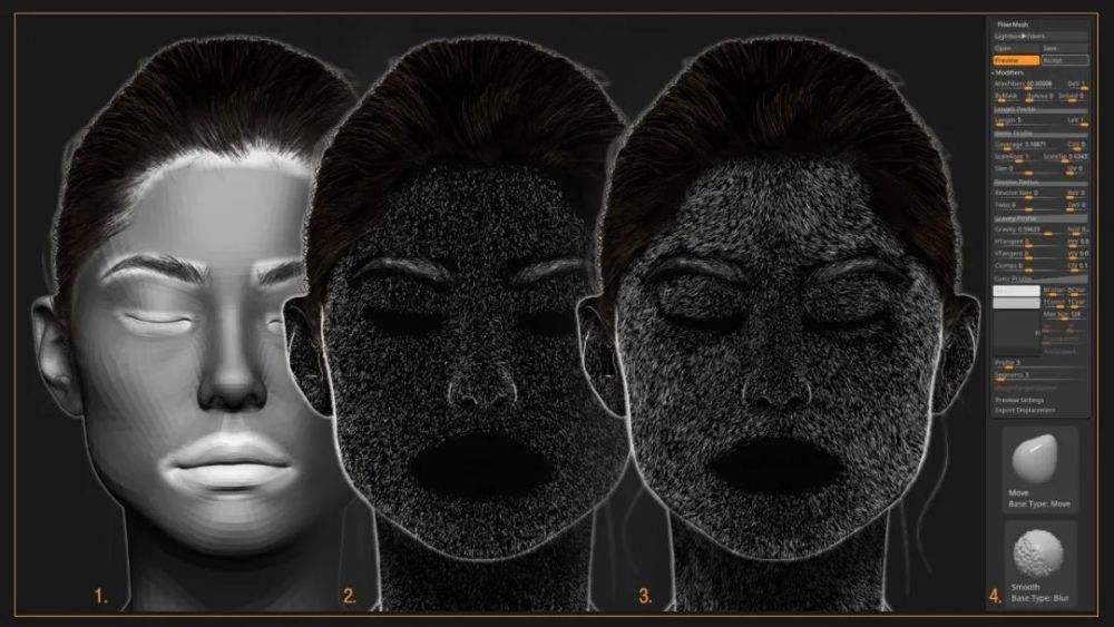 方法■如何在Marmoset Toolbag中创建写实头发，绒毛及眼睛（下）