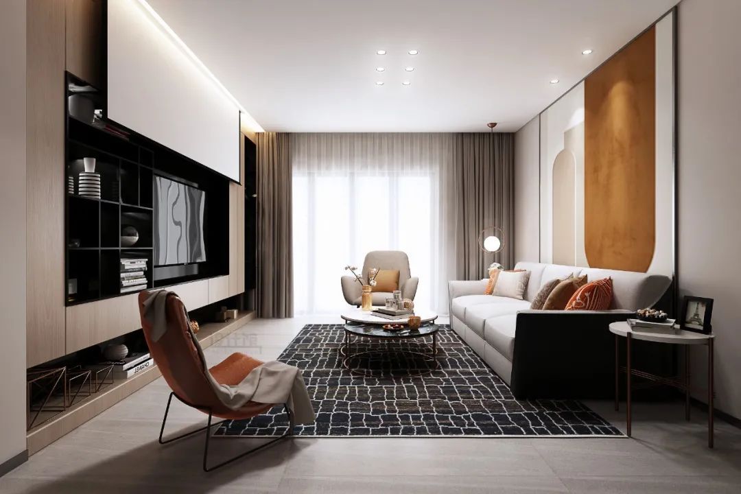 电视墙|定制柜做电视墙，收纳能力真的强！客厅不想杂乱，就照着装