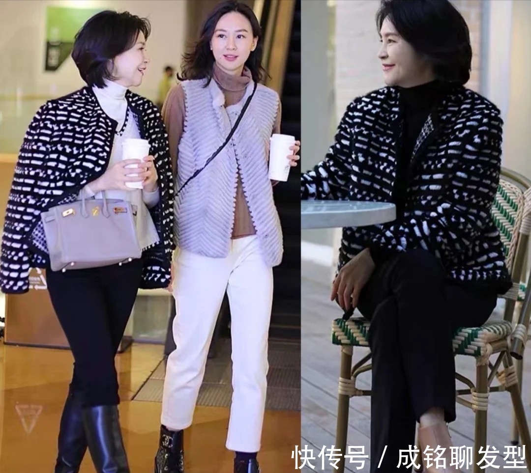 冬季|50岁+的女人冬季穿啥裤装?有黑白二色就够了,百搭显瘦又减龄