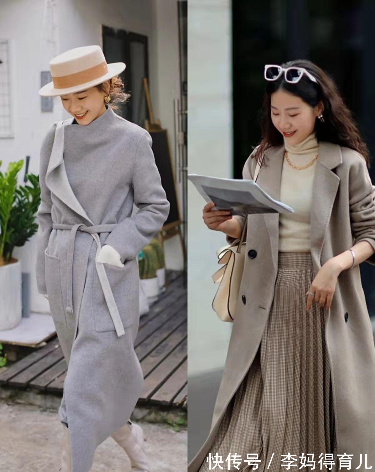 法式 呢大衣别再搭鲨鱼裤,学学她的日常感“法式穿搭”,小个子也很美