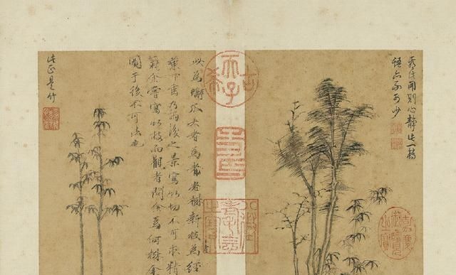 绘画#700年前的一张古画谱，被乾隆独自珍藏，寥寥几笔却甚为可贵