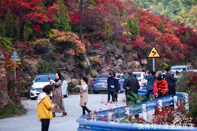 太行山|河南林州，太行山村的诗意秋色，万山红遍村民晒秋忙