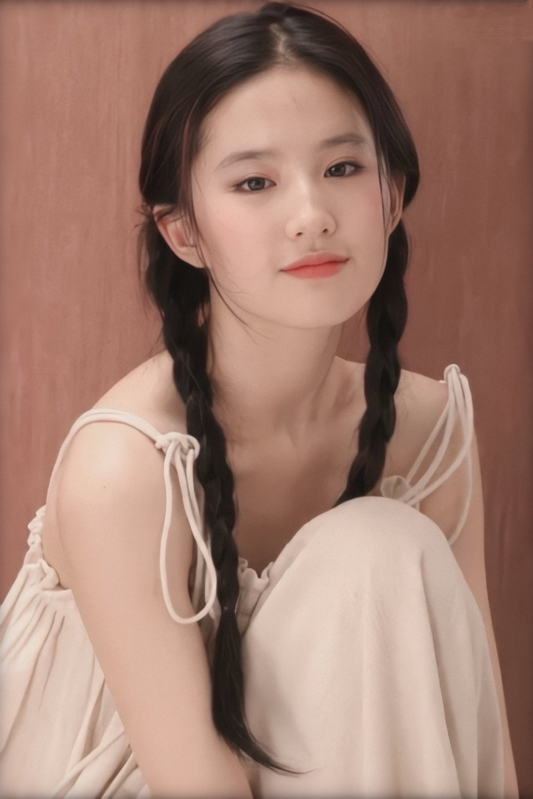 麻花辫|“甜妹界扛把子”刘亦菲, 麻花辫配女团裙又纯又甜, 宛如漫画少女