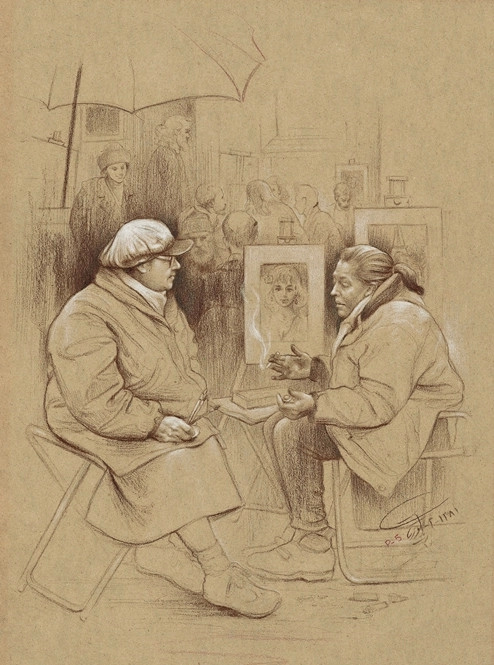 艺术家!伊朗艺术家莫提.Katouzian 素描作品欣赏