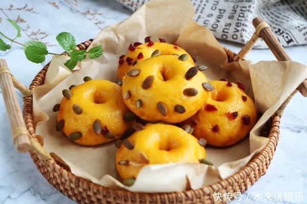 干果|早餐别总吃油条,试试更好吃的南瓜甜甜圈,非油炸更健康