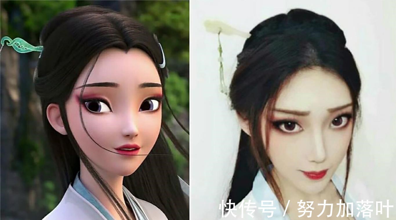小姐姐|二次元仿妆可以以假乱真,富江毫无破绽,史莱克七怪无懈可击