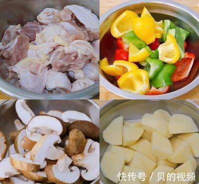 土豆|10分钟出锅的营养低脂家常菜：黄焖鸡，鲜嫩又爽口