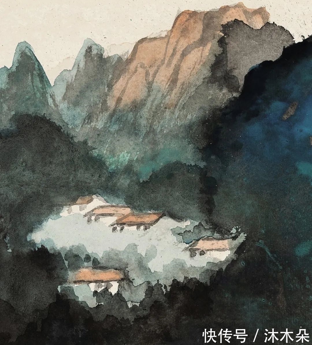 泼墨!辟混沌手——张大千泼彩捭阖巨作《幽涧闲钓图》《春江帆影》赏析