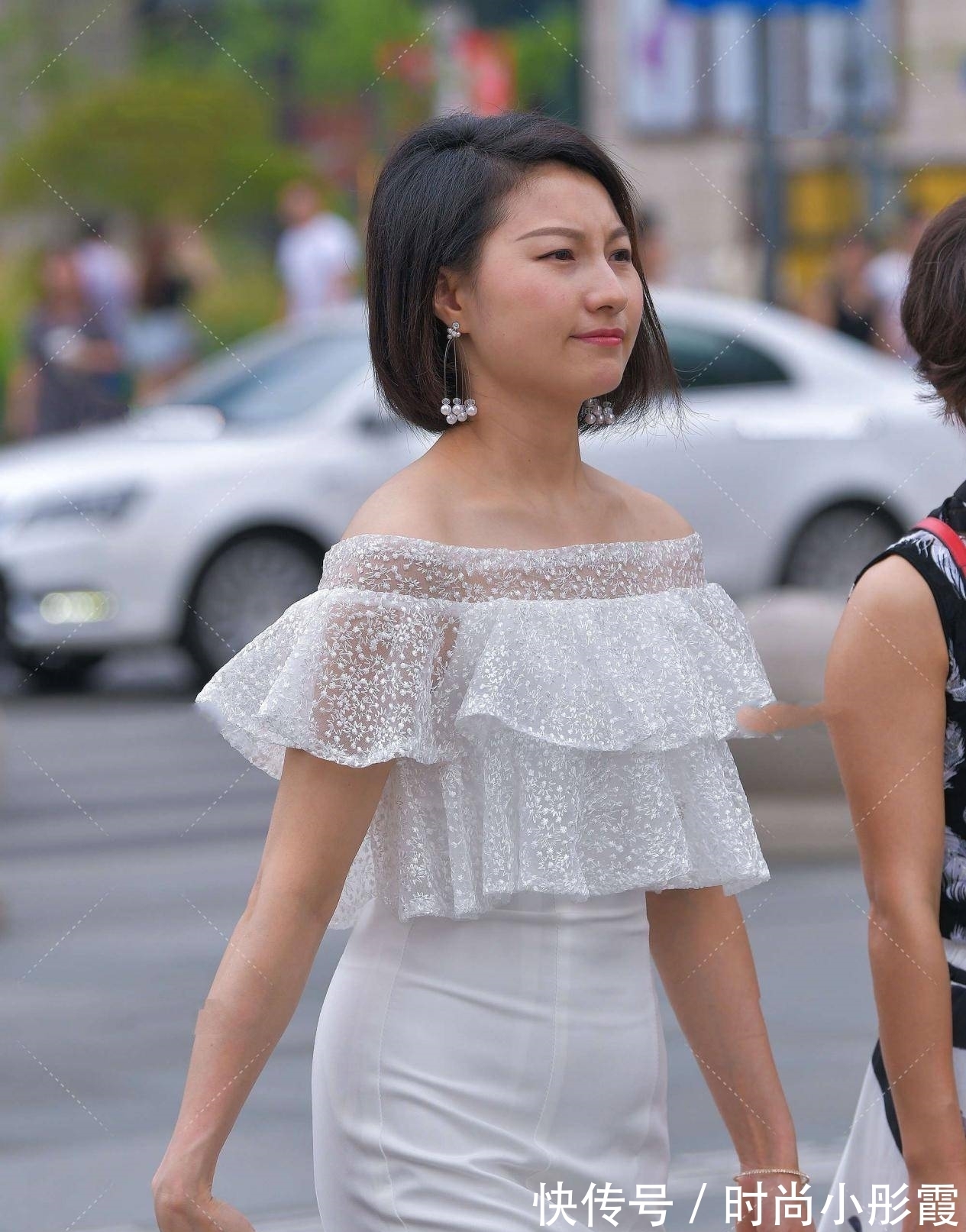 tips 一字肩礼服裙子,时髦洋气,更显青春时尚,高级感十足