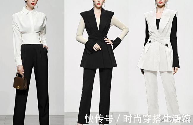 西装裤|40岁女人秋天穿衣别太素,这些实用搭配方法借鉴下,优雅又显年轻