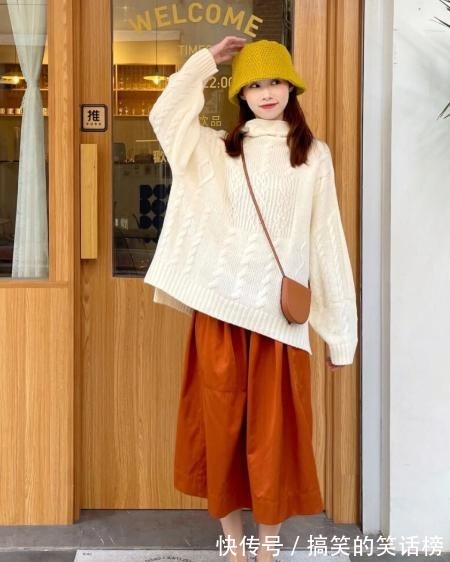 针织衫 韩系小姐姐的穿搭,清新脱俗超有少女感,每一套都很适合秋天!