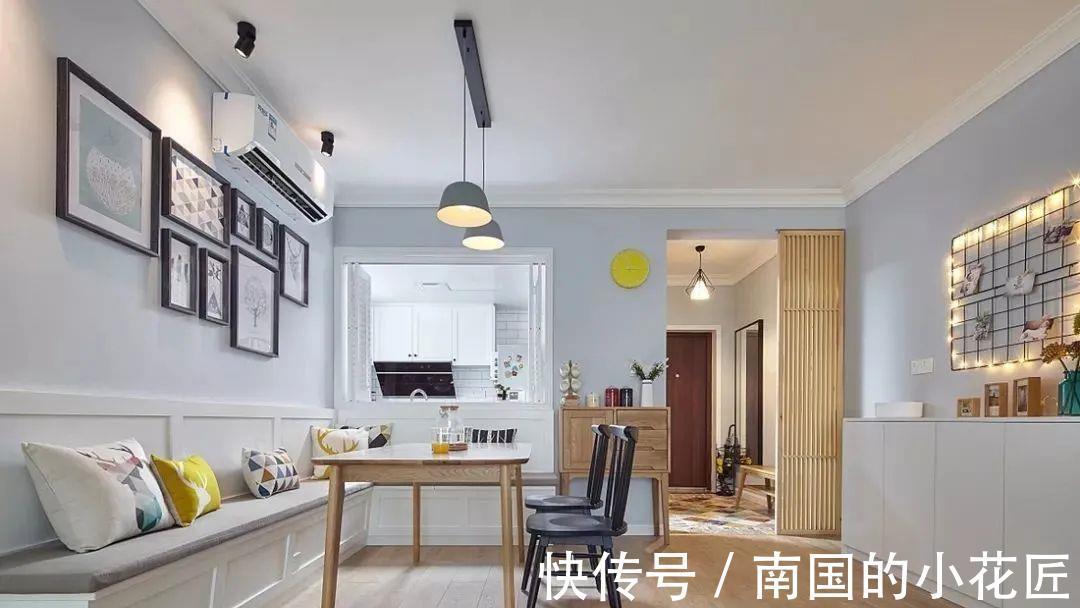 小户型|还在抱怨你家小户型餐厅不够坐?好多人都装餐厅卡座了,美观实用
