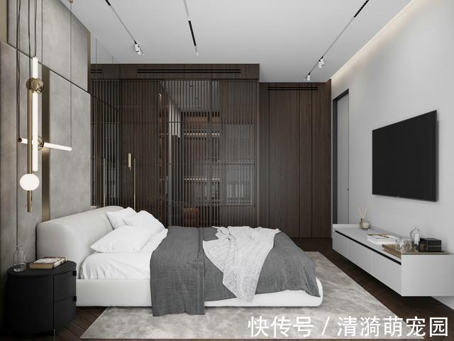 微水泥|现代轻奢两居:又见木质与石材,又见精致与高级