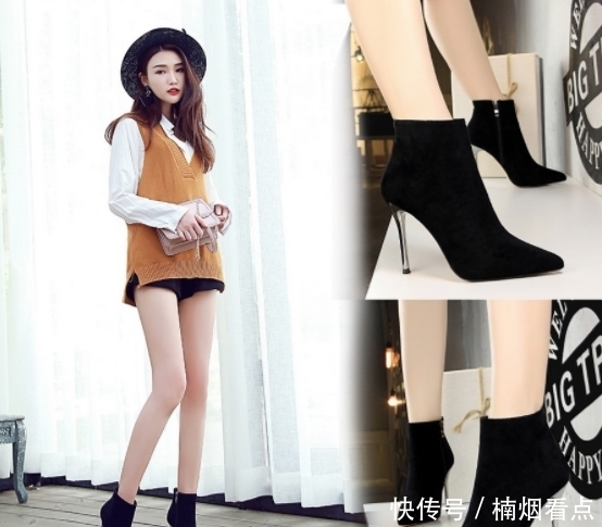 超高跟绒面|女人最爱的丝袜,一定要配“高跟鞋”穿,瞬间变成气质女王范