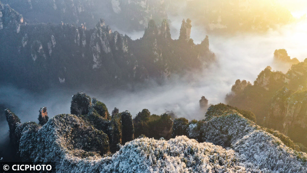 天子山景区|湖南张家界：雪后景美如画