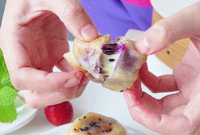 宝宝紫薯仙豆糕做的对,脆嫩满足又美味