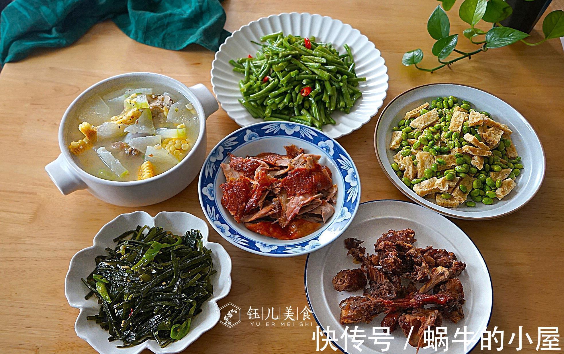 荤素|家里来客,做了五菜一汤,荤素搭配,侄女吃完后再也不说是兔子餐